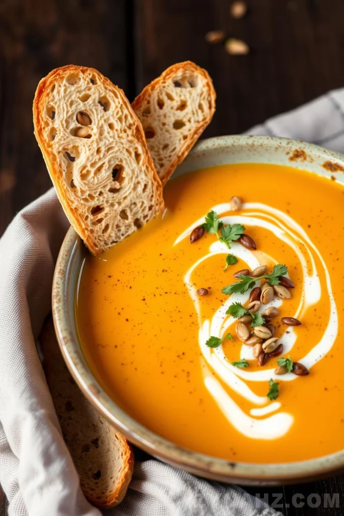 Roasted Butternut Squash and Apple Soup Recipe - Zynahz