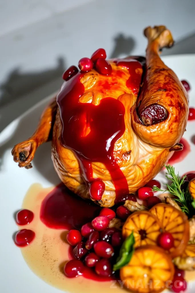 Pheasant with Pomegranate Glaze Recipe - Zynahz