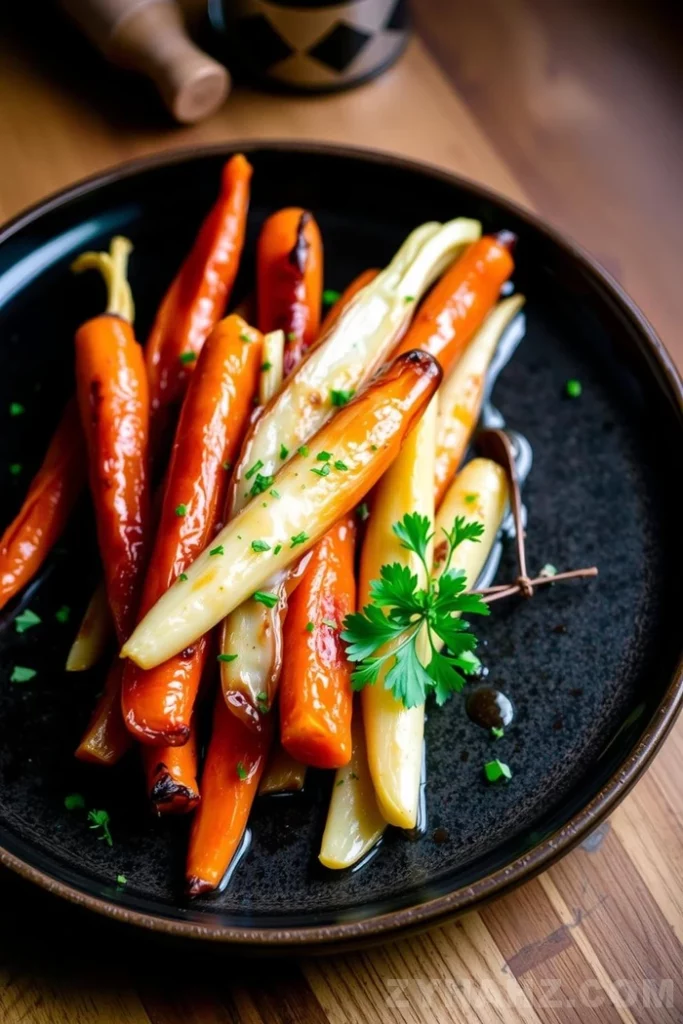Honey Glazed Carrots and Parsnips Recipe - Zynahz