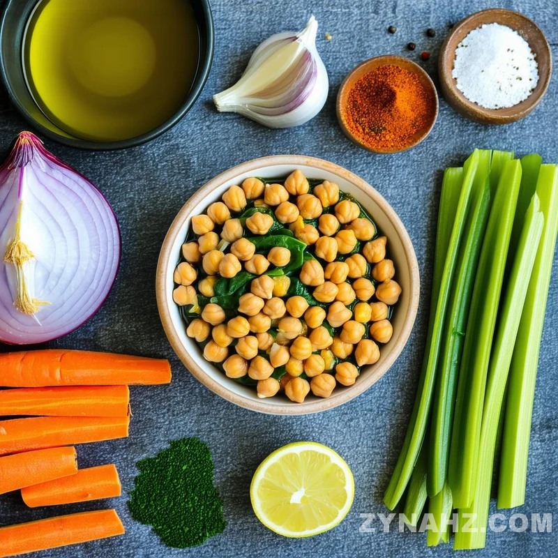 Chickpea and Spinach Soup Recipe - Zynahz