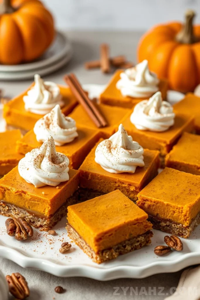 Pumpkin Pie Bars Recipe - Zynahz