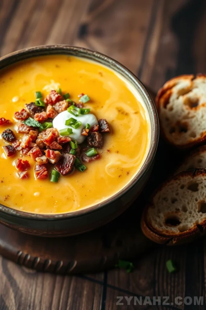Bacon-Lover's Cheeseburger Soup Recipe - Zynahz