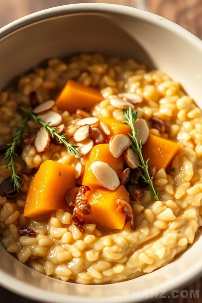 Butternut Squash and Caramelized Onion Risotto Recipe - Zynahz