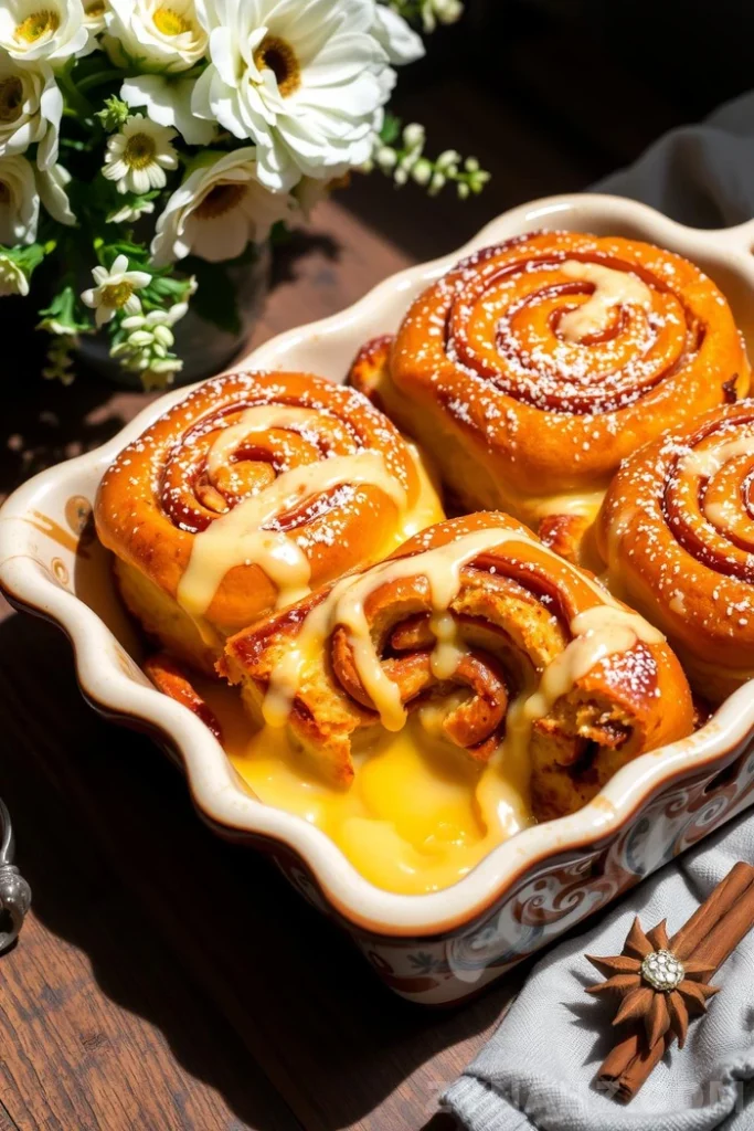 Cinnamon Roll Bread Pudding Recipe - Zynahz
