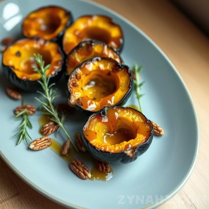 Ginger Roasted Acorn Squash Recipe - Zynahz
