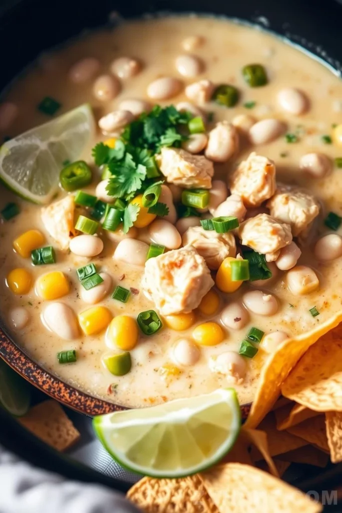 Slow Cooker White Chicken Chili Recipe - Zynahz