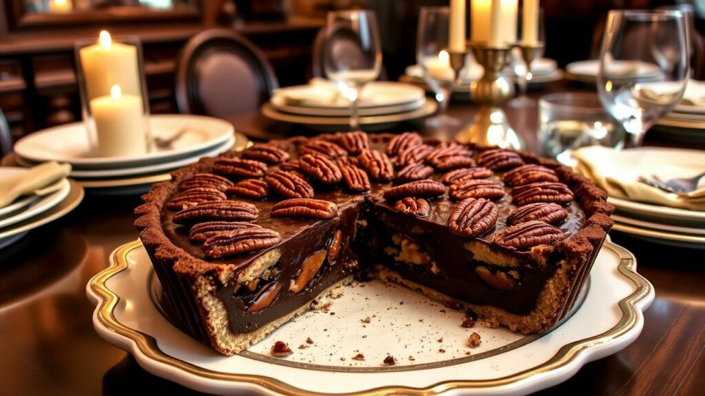 Chocolate Bourbon Pecan Tart Recipe