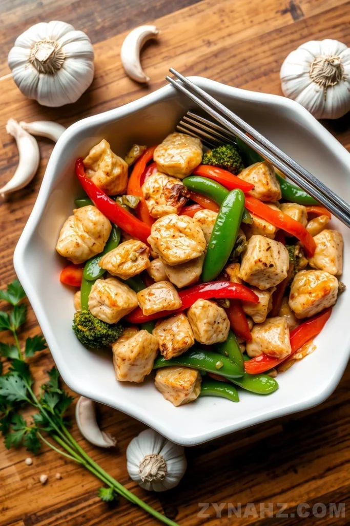 Garlic Chicken Stir-Fry Recipe - Zynahz