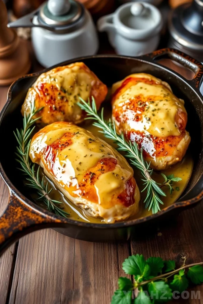 Skillet Chicken with Garlic Herb Butter Sauce Recipe - Zynahz