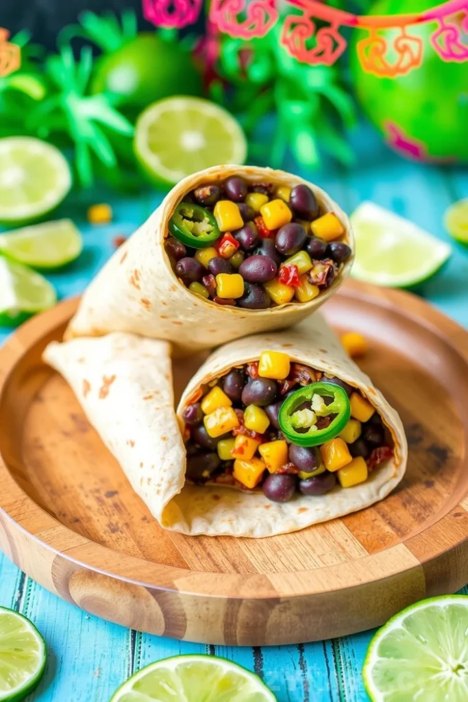 Spicy Black Bean Wrap Recipe - Zynahz