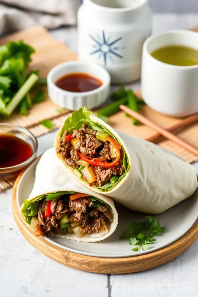 Teriyaki Beef Wrap Recipe - Zynahz