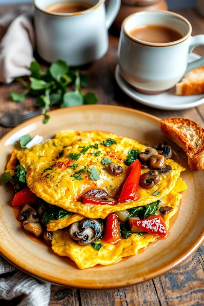 Veggie Omelette Recipe - Zynahz