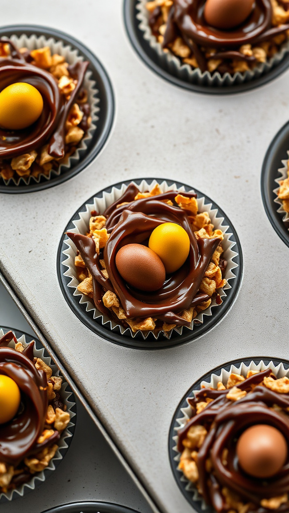 17. Chocolate Orange Easter Nests