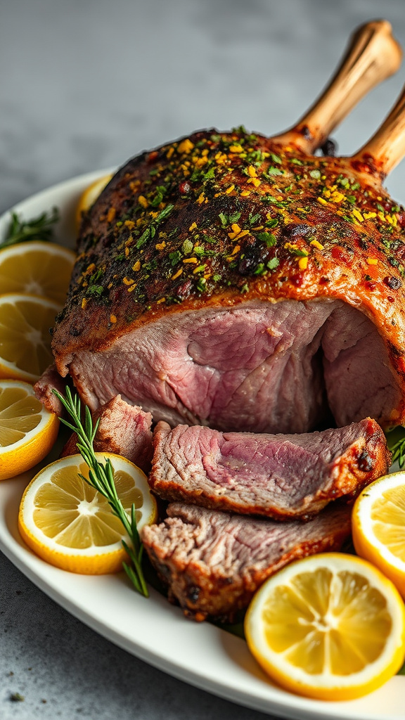 3. Lemon Herb Roasted Lamb