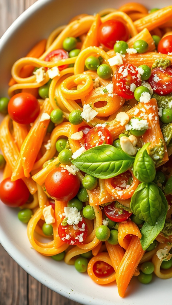 4. Carrot Top Pesto Pasta Salad