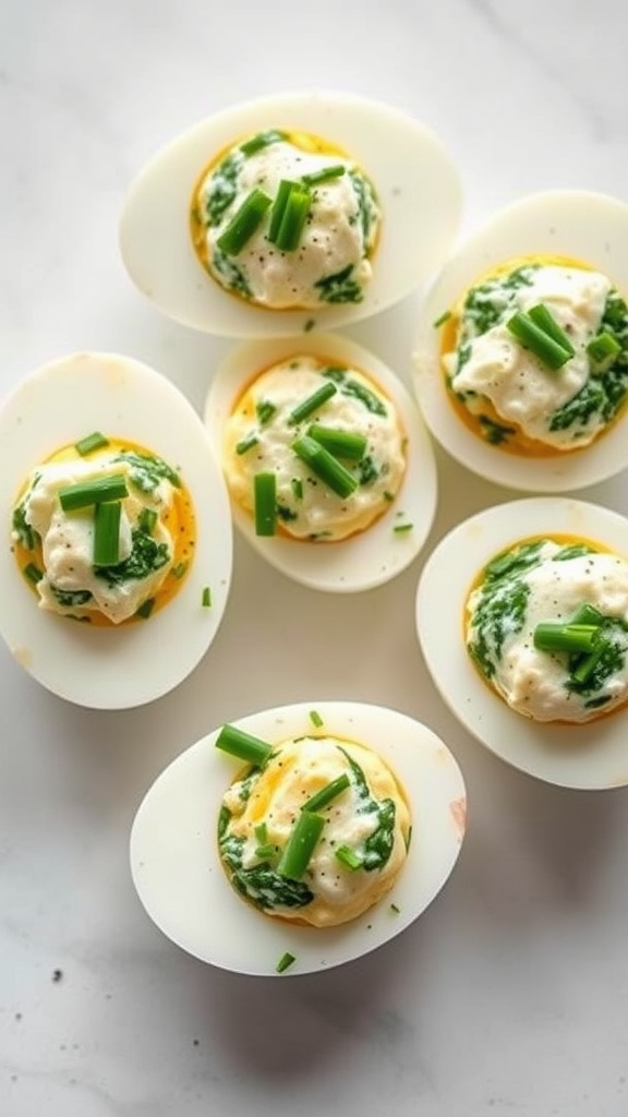 6. Spinach Ricotta Stuffed Easter Eggs