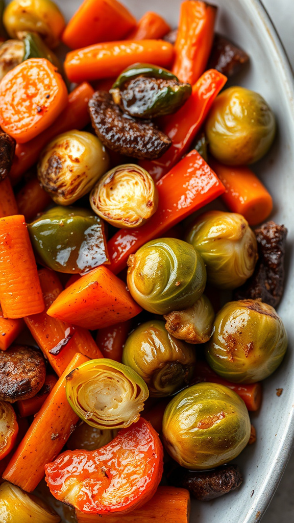 8. Honey-Glazed Roasted Vegetables