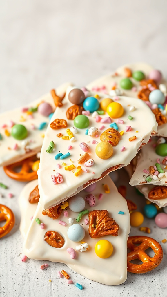 12. Easter Bark with Pretzels