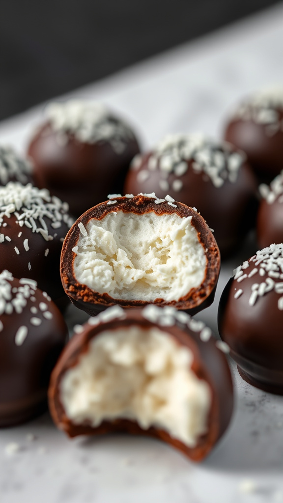 13. Coconut Cream Chocolate Balls