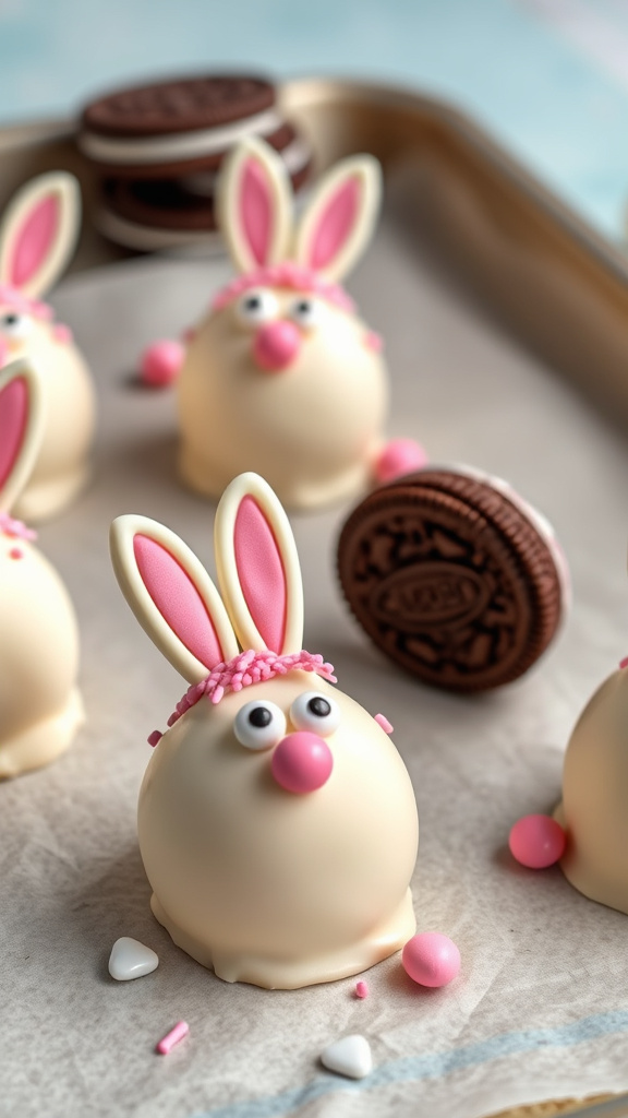 15. Easter Bunny Oreo Truffles