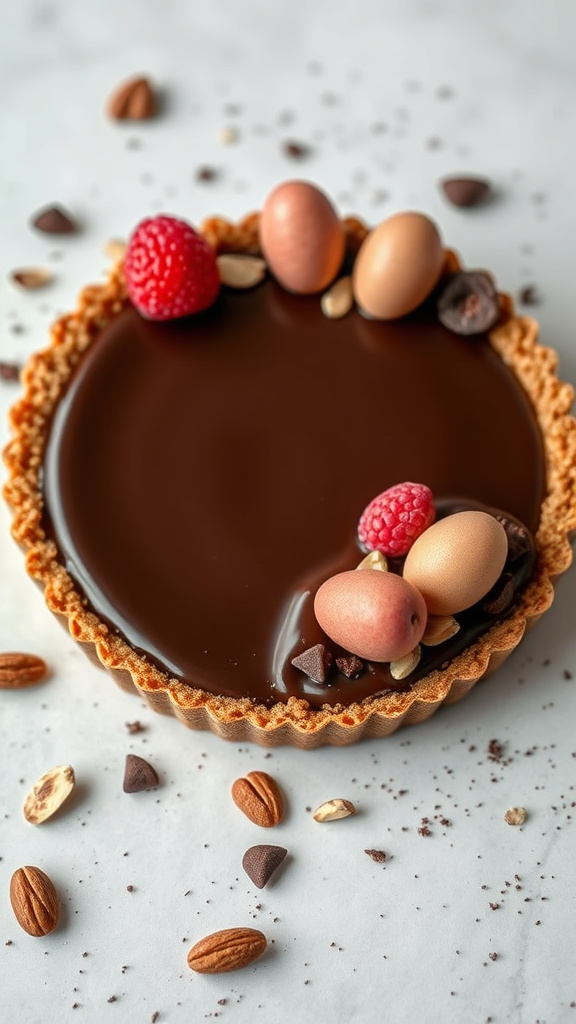 19. Vegan Easter Chocolate Tart