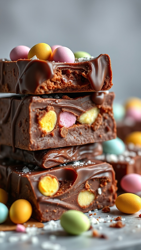 2. Easter Egg Truffle Bars