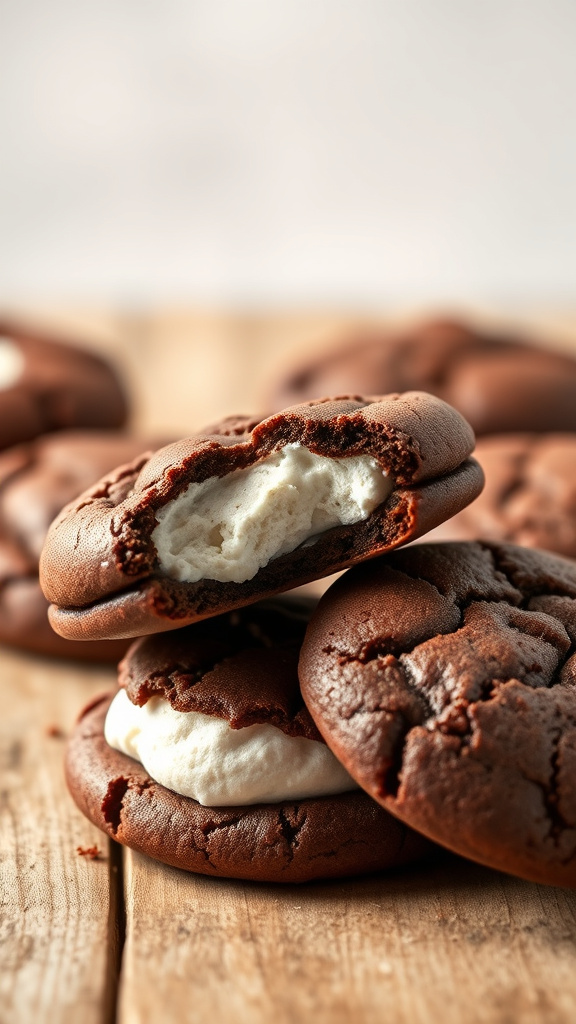 6. Peep-Stuffed Chocolate Cookies