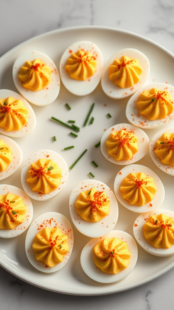 14. Buffalo Cauliflower Deviled Eggs