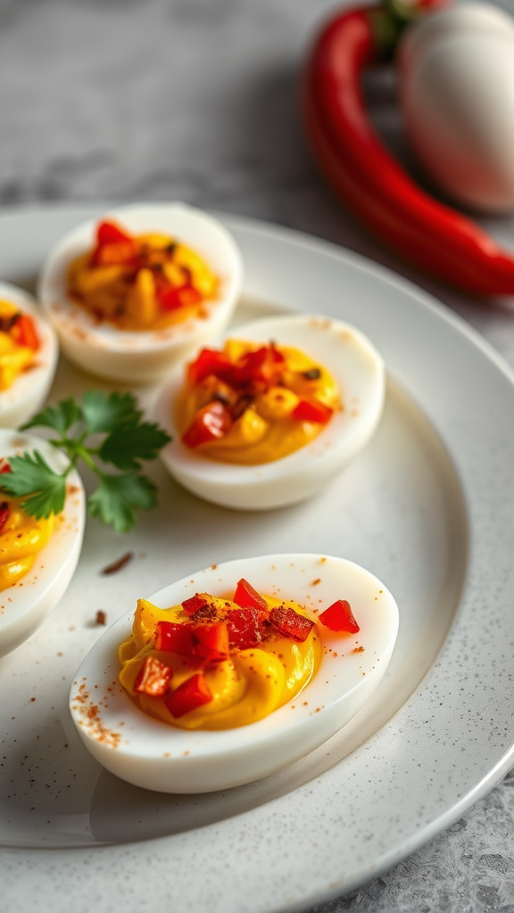 15. Roasted Red Pepper Eggs