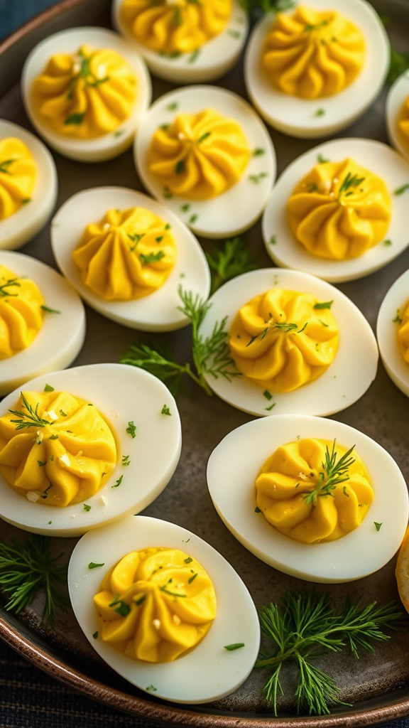 16. Lemon Dill Deviled Eggs