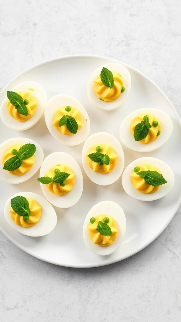 19. Pea & Mint Deviled Eggs