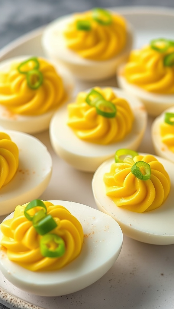 20. Wasabi Ginger Deviled Eggs