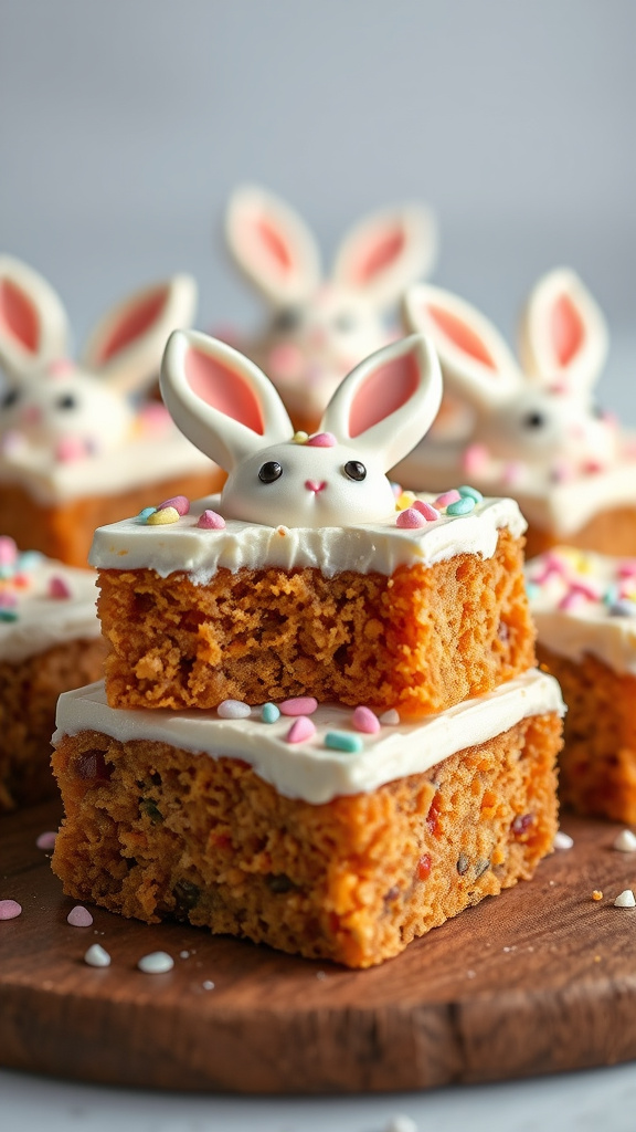 1. Bunny Carrot Cake Bars