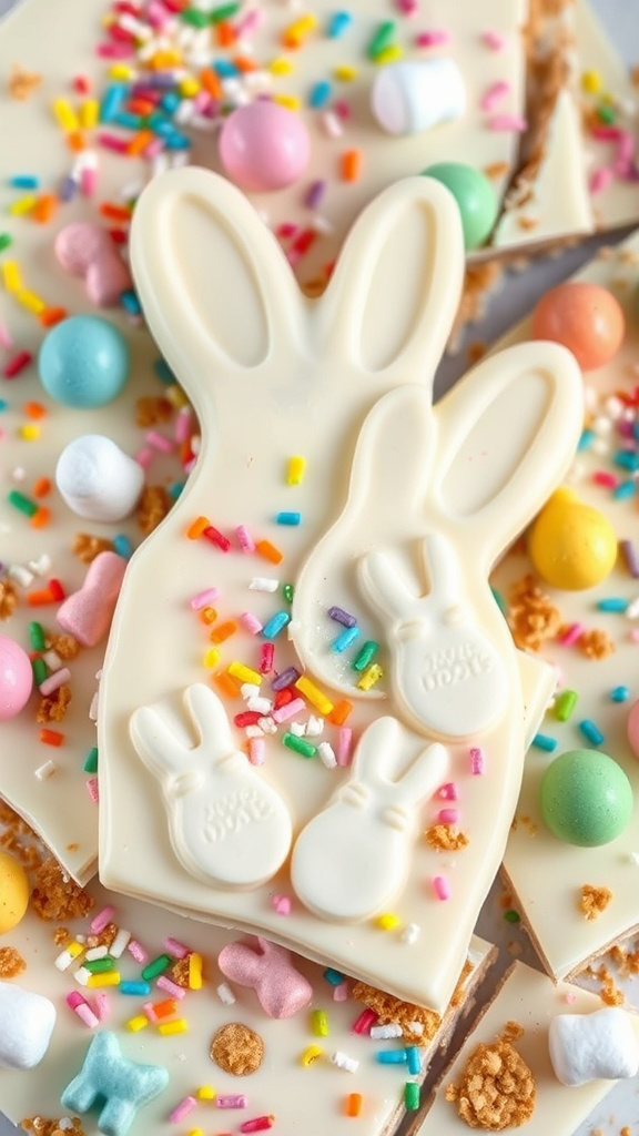 11. White Chocolate Bunny Bark