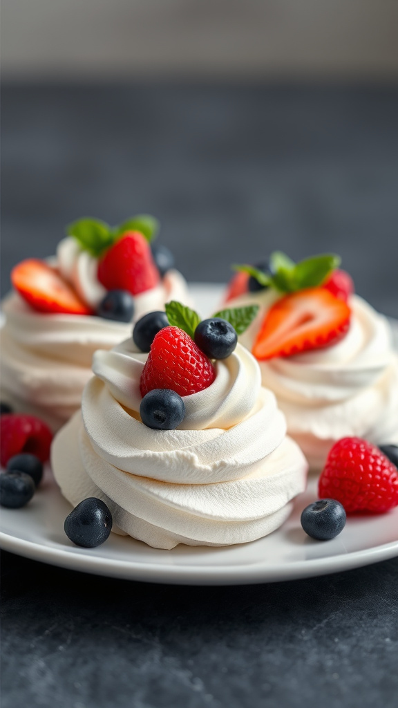 14. Berrylicious Pavlova Nests