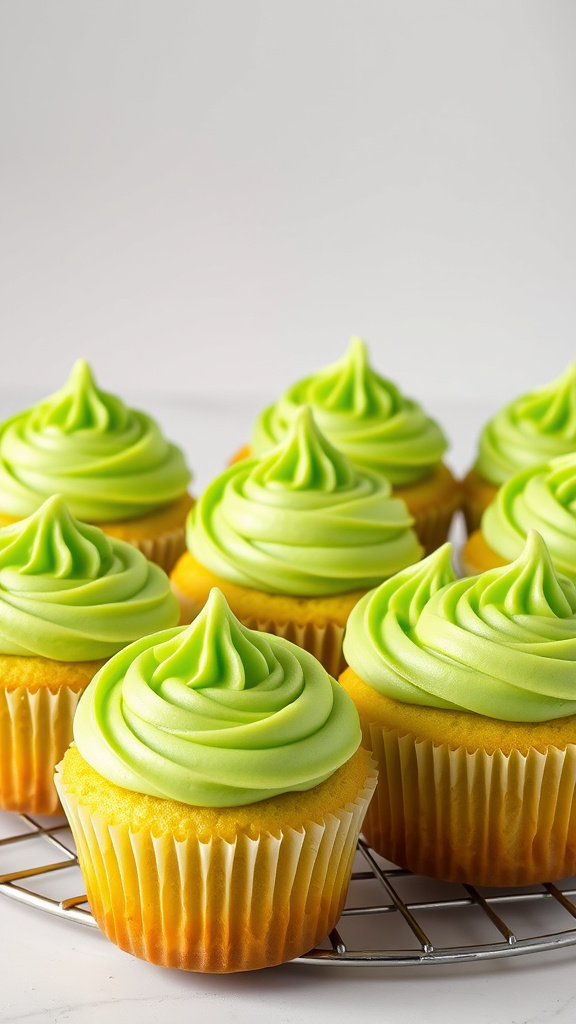 18. Pistachio Green Cupcakes