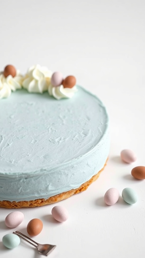 7. Robin’s Egg Blue Cheesecake