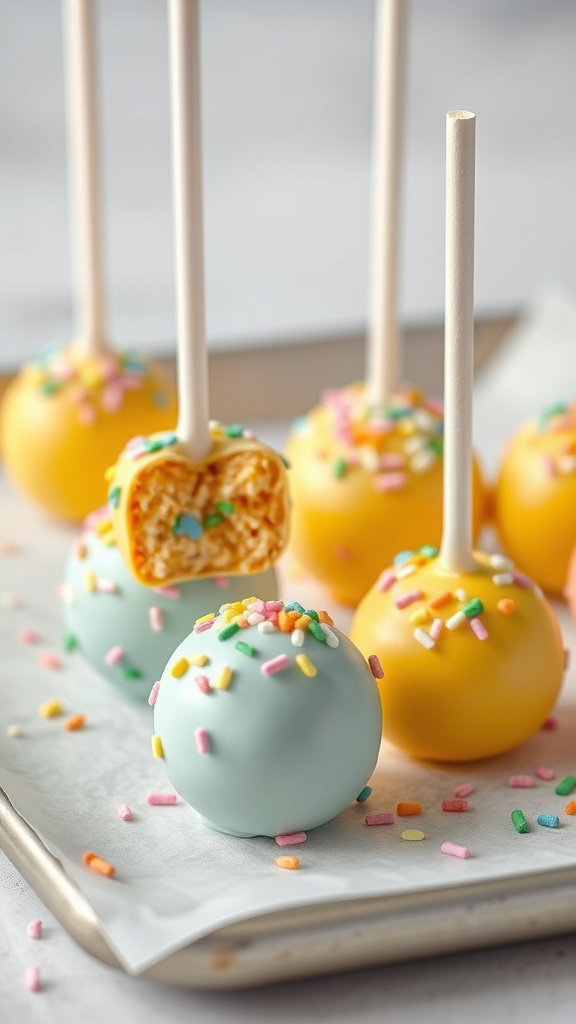 8. Spring Confetti Cake Pops