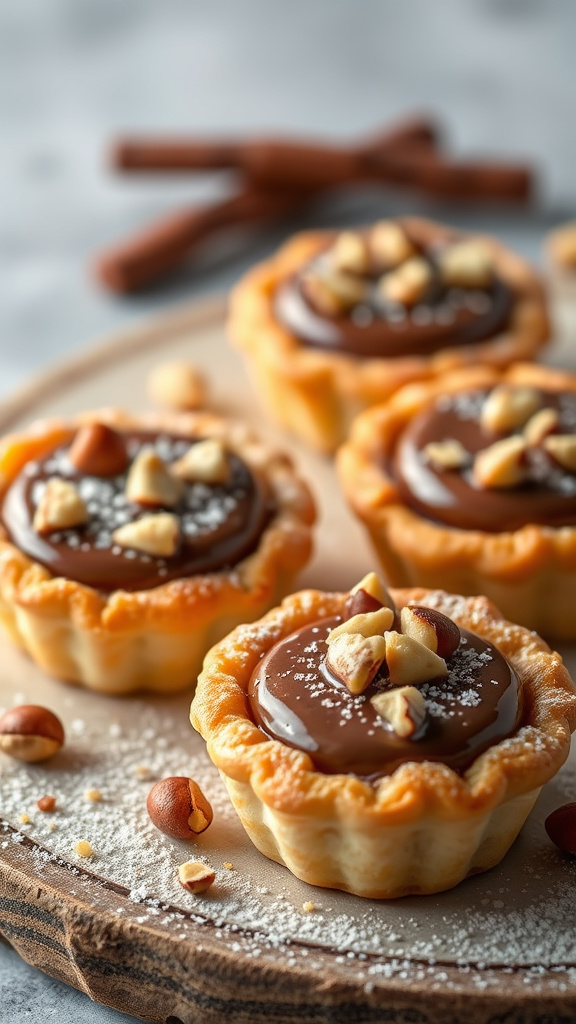 9. Mini Nutella Egg Tarts