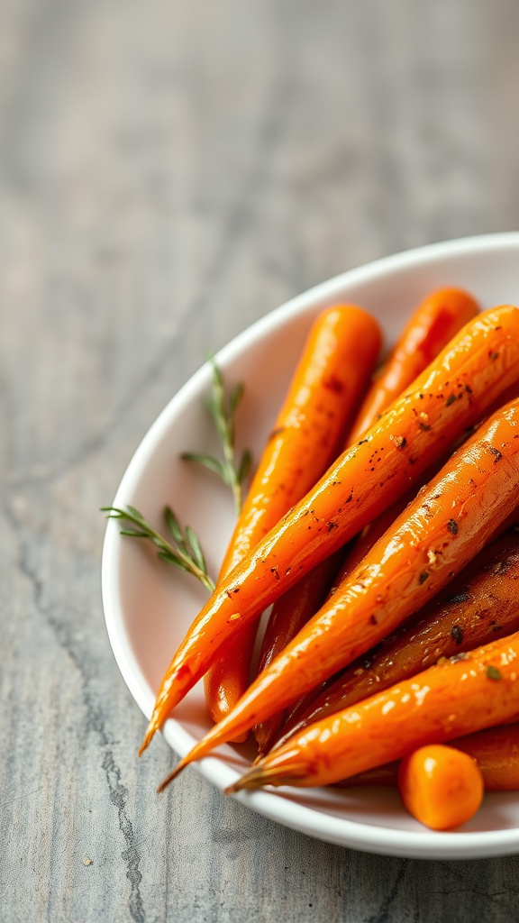 1. Honey-Glazed Cumin Carrots