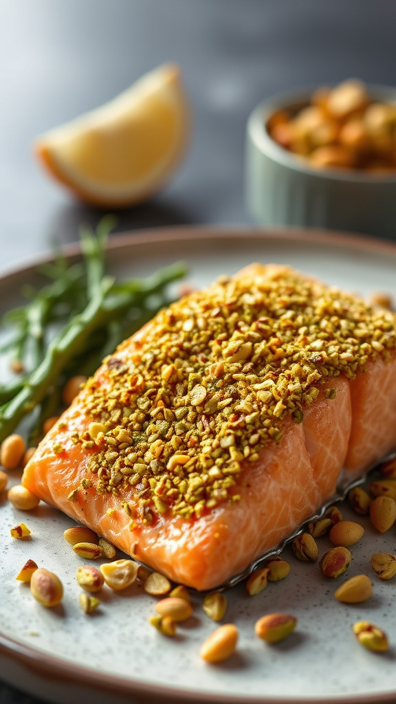 11. Pistachio-Crusted Salmon