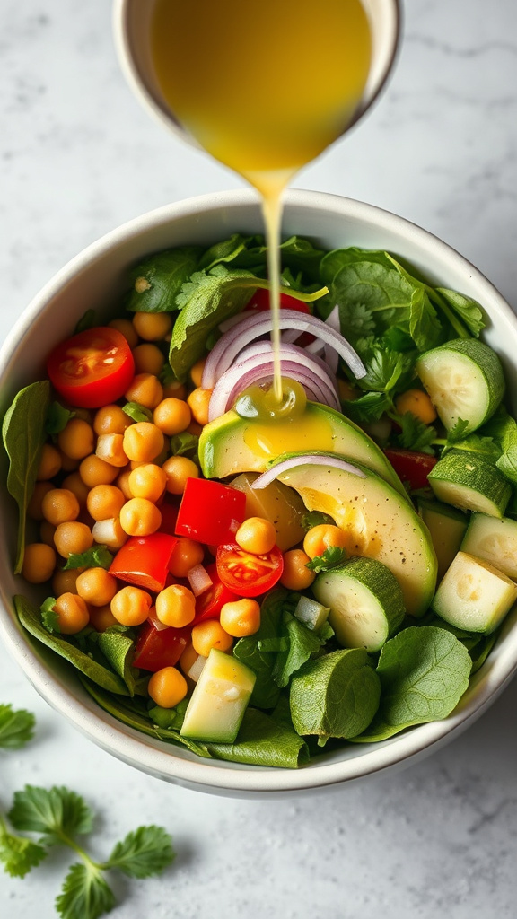 18. Avocado Chickpea Salad Bowl