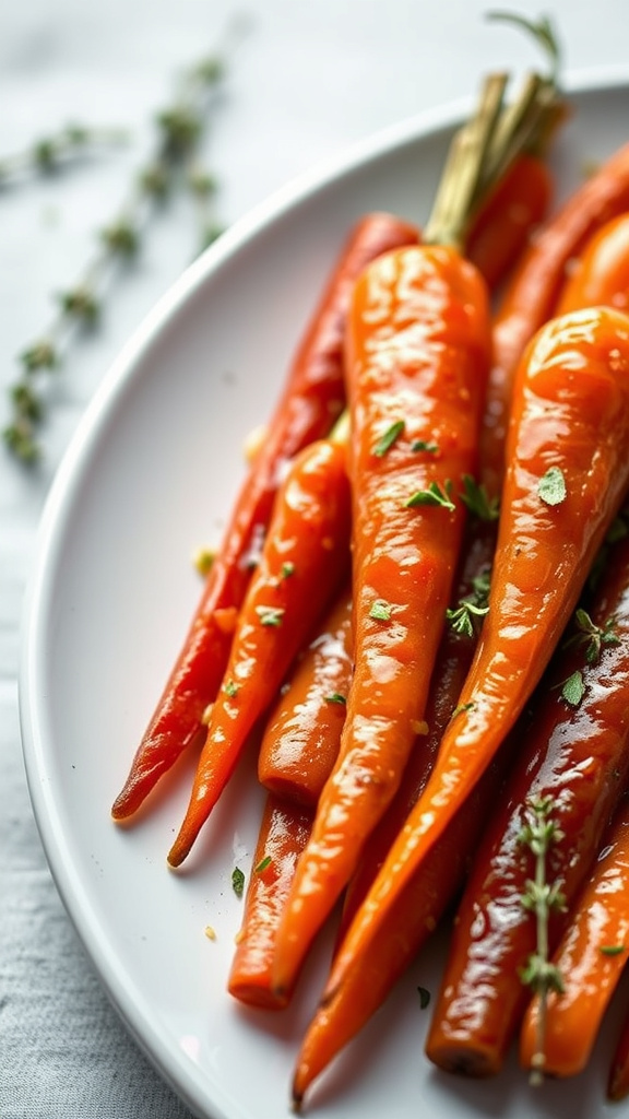 7. Maple-Dijon Glazed Carrots