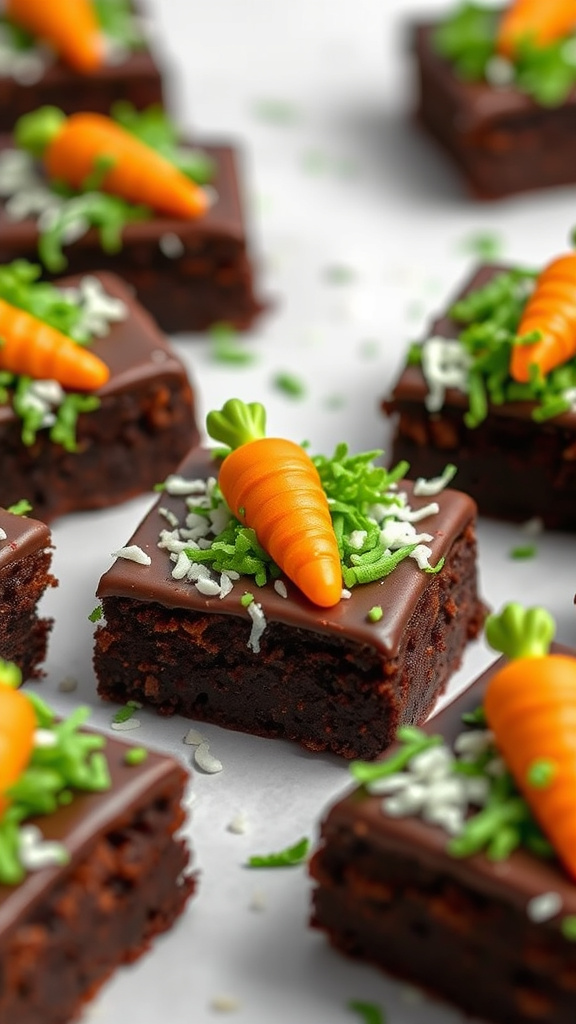 18. Carrot Patch Brownie Bars