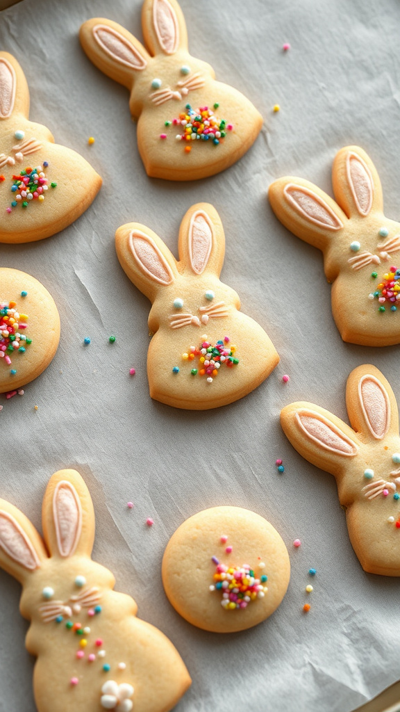 1. Bunny Sprinkle Sugar Cookies