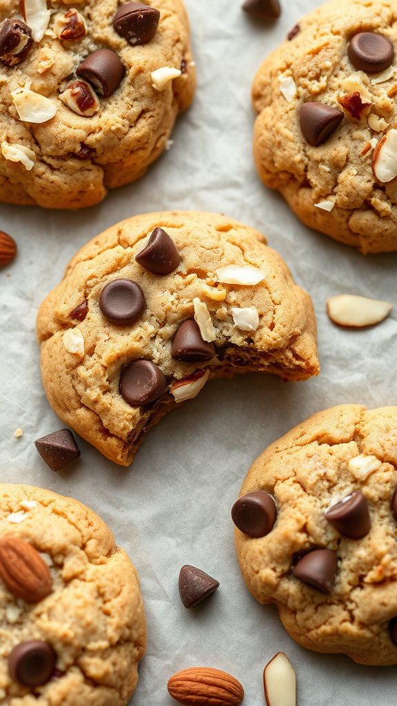 11. Gluten-Free Almond Joy Cookies