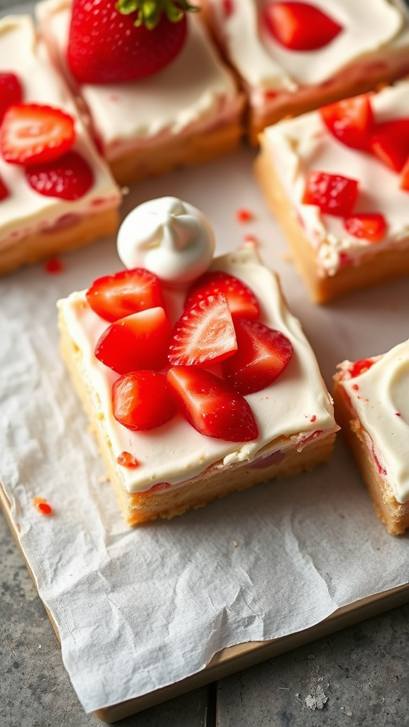 16. Strawberry Shortcake Cookie Bars