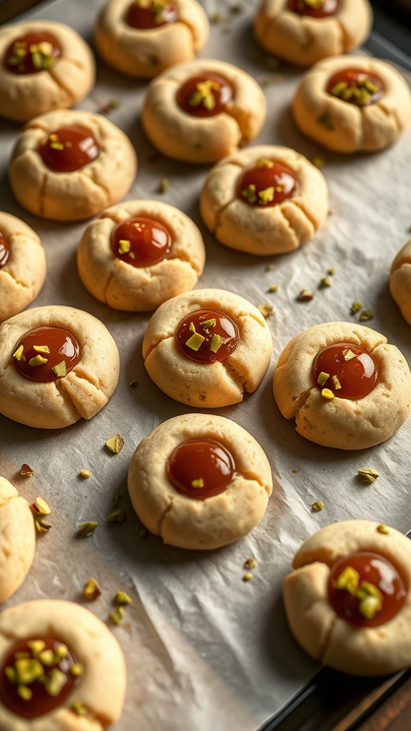 20. Pistachio Rosewater Thumbprints