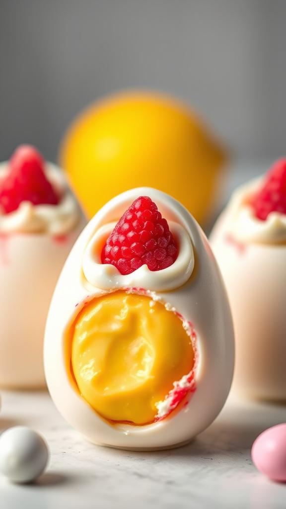 19. Raspberry Lemonade Cool Whip Eggs