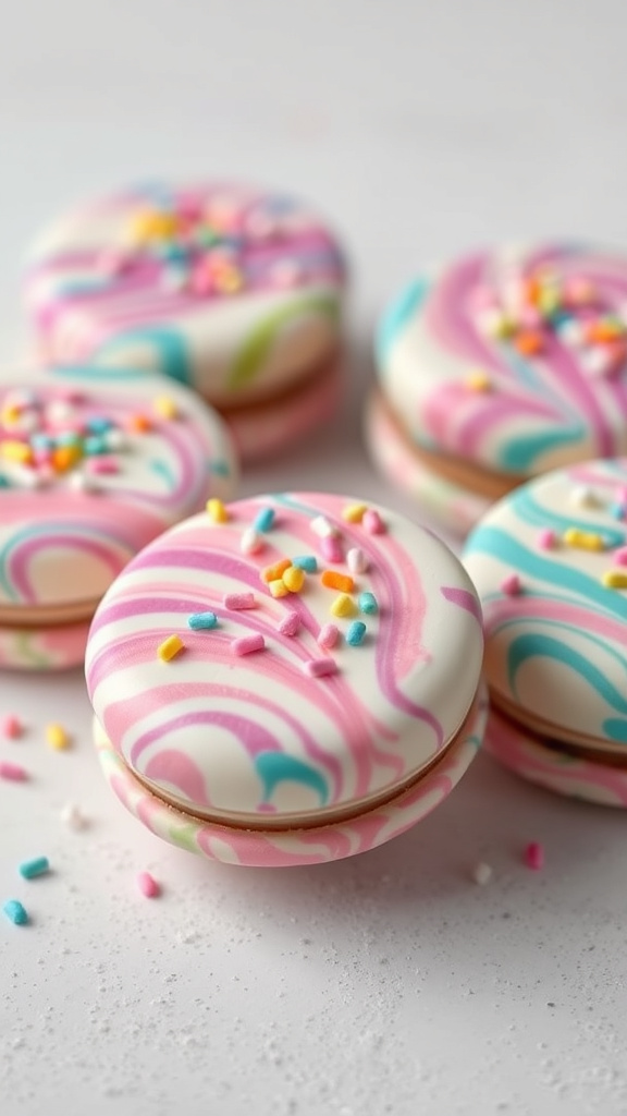 10. Marbled Easter Egg Oreos